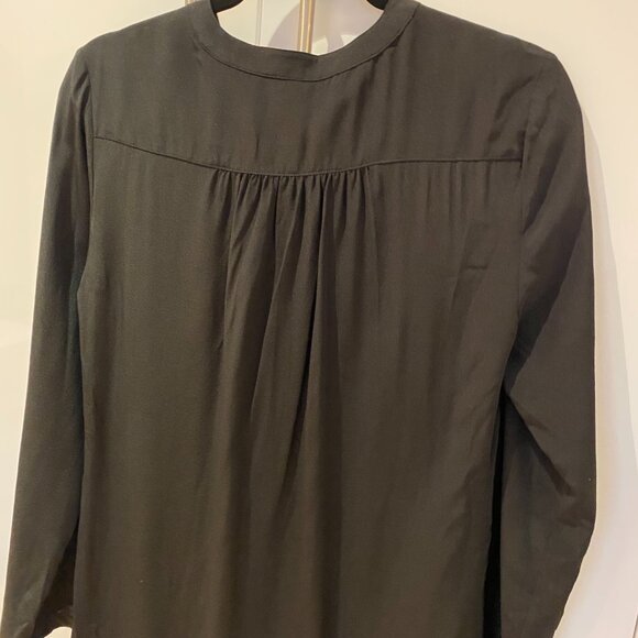 Black 100% Silk Joe Fresh Tunic/Shirt Dress Sz XS - Picture 4 of 10